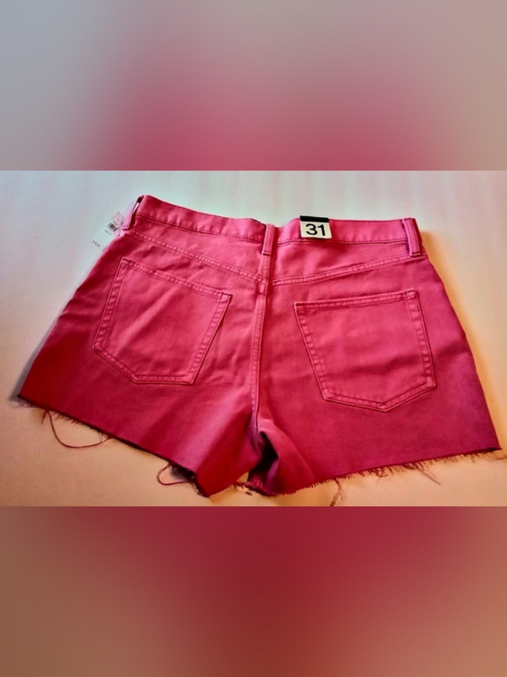 Gap Low Stride Shorts Pink Jean Shorts Waist 31